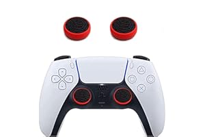 JAEESPON 2Pcs Analog Thumb Grip Stick Cover, Wireless Controllers Game Remote Joystick Cap, Fantastic Non-Slip Silicone Handle Protection Cover for PS5/PS4/Xbox one/360/NS PRO