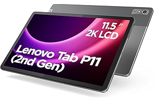 Lenovo Tab P11 (2nd Gen) - Tablette Tactile 11.5'' 2K (Processeur MediaTek Helio G99, 8Coeurs, 4 Go de RAM, 128 Go UFS, Android 12L, WiFi+Bluetooth) - Gris