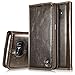 Produktbild Samsung Galaxy S7 Edge Hülle,Handytasche in Farbe Braun,Leweiany Premium Handy Schutzhülle Samsung Galaxy S7 Edge aus Echt Leder Hülle Lederhülle Handyhülle Wallet Tasche Klapphülle im Bookstyle Stand Ständer Case Card Slot Ledertasche in Gute Qualität Folio Flip Brieftasche Hülle mit Kartenfächer und Bargeld Unsichtbarem Magnetverschluss in Braun Standfunktion Extra Dünn Luxus Tasche Etui für Samsung Galaxy S7 Edge