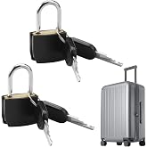 2 Pieces Padlock with Key, Luggage Locks | Luggage Lock, Luggage Locks for Backpacks, Mini Suitcase Lock, for Backpack, Suitc