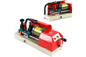 LENJKYYO Key Router Horizontal Key Copy Machine Key Multiplicator Hand Crank Key Duplicator Copy Machine Key Cutting Machine 90W Precision Key Milling