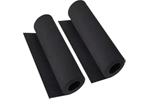 MEARCOOH 2-Pack 4mm EVA Foam, Black EVA Foam Cosplay, Premium EVA Foam Sheets, 13.9" x 59" High Density 86kg/m3 EVA Foam Roll for Cosplay Costume, Crafts, DIY Projects