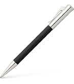 Graf von Faber-Castell 146514 - Penna roller Guilloche rodiata, argento, 1 pezzo