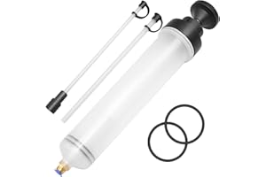 Veftsvy Ölabsaugpumpe 500ml, Ölabsaugpistole Flüssigkeitsabsauger, Absaugpumpe mit Schlauch & Verlängerungen für Bremsflüssigkeit, Kühlflüssigkeit, Getriebeöle