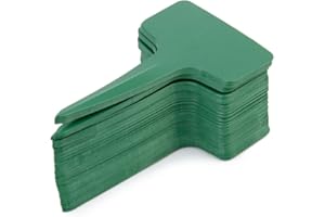 CUTEFLY 100pcs Etiquetas Jardinería de Plástico de Tipo de T Planta Marcadores Etiquetas de Color Verde