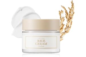 I'm from Crème de riz 1,69 once, 41% d'essence de son de riz avec céramide, aspect éclatant, améliore la barrière cutanée hydratante, nourrit en profondeur, apaisant pour unifier le teint