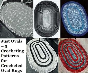 Nur Ovale 5 Hakeln Muster Fur Gehakelte Ovale Teppiche Ebook
