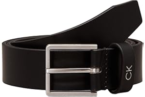 Calvin Klein Uomo Cintura Formal Plaque Belt 3.5 cm Cintura in Pelle