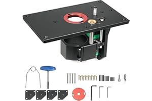 TAZZOR Kit Elévateur pour Défonceuse, Kit Elévateur de Défonceuse, Table Elévatrice pour Machine de Découpage, Table Elévatrice Inversée, Table Elévatrice Inversée, Plateau de Levage avec Base Fixe