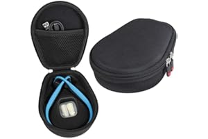 Twarde etui podróżne EVA do AfterShokz Trekz Titanium Bone Conduction Bluetooth sportowe słuchawki (AS600) firmy Hermitshell (czarne)