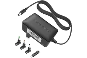 BERLS 5V 3A Cargador DC Adaptador para TV-Box, CCTV Cámaras, WiFi Router, Altavoces, Tablet, LCD, Conector 5.5x2.5mm 4.0x1.7mm 3.5x1.35mm Micro-USB, AC DC Fuente de alimentación