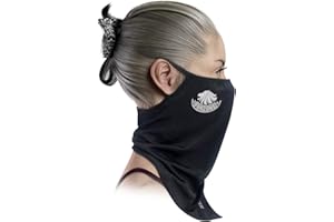 Furzone Face Scarf w/Ear Loops - Breathable Polyester/Face and Neck Gaiter Mask Cover for Men and Women/Dust Fur Protection Face Covers for Professional Groomers