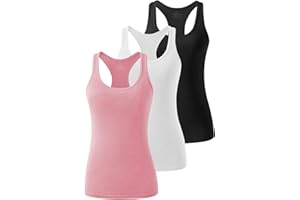 Vislivin Workout Tank Tops for Women Yoga Racerback Tank Activewear Sleeveless Tops