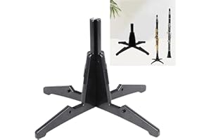 Smaoqingji Soporte De Clarinete Accesorios - 1 Pieza, Negro, Flauta Transversal Desmontable, para Vientos y Escolar Saxofon, Transportable en Boquilla, Llevar Consigo Material ABS, Sólido Duradero