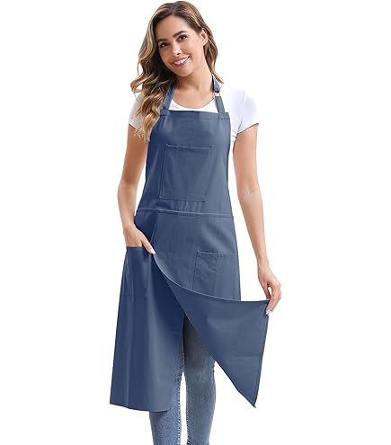 Grembiule In Denim Milageto Con Gamba Divisa, Per Ceramica E Giardinaggio, 90x70 Cm, Con Tasca, Assorbente, Uomo E Donna