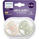 Philips Avent Ultra Hava Emziği Ortodontik ve BPA, Ekstra Havalandırma Delikleri 0-6 Ay (Erkek Tasarımı) 2'li Paket