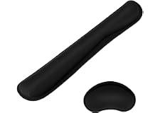 Memory Foam Wrist Rest Pad and Mouse Wrist Rest Support Cushion for Working Gaming Office Computer Laptop Mac-Set of 2