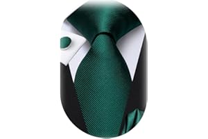 Dubulle Mens Ties Set Woven Paisley Stripes Necktie Handkerchief Cufflinks Wedding Business Tie