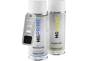 MG PRIME Billack sprayburk för BMW 475 Blacksapphire Perlcolor + klarlack