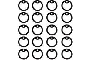 Tomedeks 20pcs silenciador anillo de silicona cubierta de silicona etiqueta del perro de silicona colgar producto de silicona cubierta de la etiqueta militar (negro)