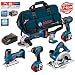 Produktbild Bosch Kit PSB6M3B Professional (GWS 18 V-Li + GSB 18 V-LI + GST 18 V-LI S + GDR 18 V-LI + GKS 18 V-LI + GLI VariLED + 3 x 4,0Ah + LBAG)