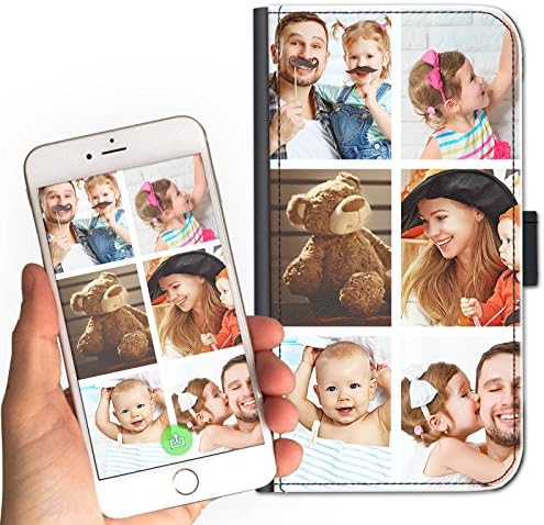 Hairyworm Personalised Photo Phone Case For HTC U11 (2017) Phone, Custom Image on Leather Side Flip Wallet Phone Case, Phone Cover - Design For Me
