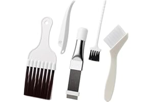 GOWTX 4 sztuki grzebieni skraplacza, szczotka do czyszczenia klimatyzacji, suszarka z pompą ciepła, czyszczenie lameli, do szpuli, kondensatora