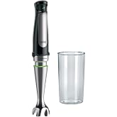 Braun MultiQuick 7 &ndash; Mini 1000W Glass 600 ml Black | Hand Blender, ACTIVEBlade, Splash Control, Easy SmartSpeed, PowerBell Pl
