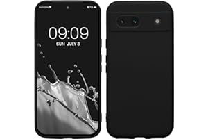 kwmobile Carcasa Compatible con Google Pixel 8a Funda - con Bordes elevados - Apto Carga inalámbrica - Negro Mate Mate