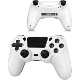 Mando Inal&aacute;mbrico P-S4, Controlador 6 Ejes con Turbo, Panel T&aacute;ctil, Blanco | Precise gyroscope, 1000mAh battery, ergonomic gr