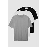 Grimelange Cultivated Erkek 3'l&uuml; Kalın Dokulu Regular%100 Organik Pamuk T-shirt