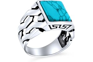 BLING JEWELRY Biker Urban Classic Braided Cable Wheat Wide Link Chain Band Heavy Solid Black Onyx Gemstones Rectangle Large Statement Signet Ring For Men .925 Sterling Silver Handmade In Turkey