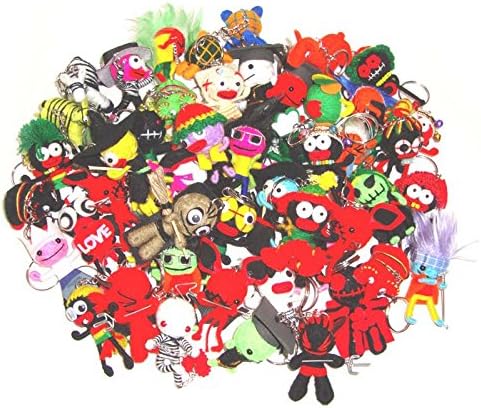Wholesale Bulk Lot 50 Pcs Voodoo Dolls Keychain Keyring Ornament