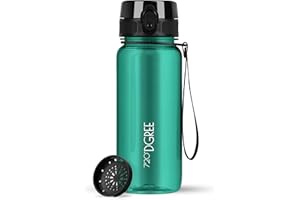 720°DGREE Botella de Agua “uberBottle“ +Colador de frutas– 350ml, 500ml, 650ml, 1000ml, 1500ml | Sin BPA, Impermeable, Reutilizable | Ideal para deporte, fitness, universidad, bicicleta, aire libre