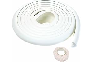 TUKA-I-AKUT TUKA 250cm Protezioni Antispigolo, L-Forma Schiuma per la Sicurezza dei Vostri Bambini Neonati, Extra Spesso Bordi Protezione, Striscia Paraspigolo Spigolo Anti Collisione, Off Bianco TKD7000 250cm