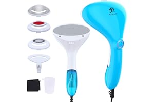 MLMLANT 𝑴𝑳𝑴𝑳𝑨𝑵𝑻 𝑪𝒍𝒐𝒕𝒉𝒆𝒔 𝑺𝒕𝒆𝒂𝒎𝒆𝒓 𝑯𝒂𝒏𝒅𝒉𝒆𝒍𝒅 1500W,15s Fast Heat-up Home Travel Wrinkles Garment Remover Hanging Iron 4 accessories Removable water Tank Lightweight and Easy Carry