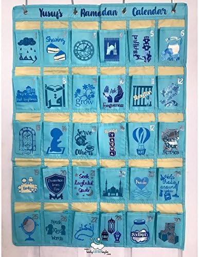 Ramadan Advent Countdown Calendar - Blue Bubblegum - Personalised