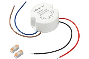 Karyoosi Impermeabile IP67 Trasformatore LED 12V 15W 1.25A, Alimentatore 220V a 12V, Driver LED Rotondo per Illuminazione Interna ed Esterna