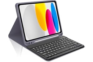 Occtingkind, Tastiera per iPad A16 11/10 Gen 10.9"/11", Custodia con Tastiera per iPad 2022/2025, Cover Magnetica Staccabile Bluetooth Keyboard, Italiano Layout, USB C, Viola