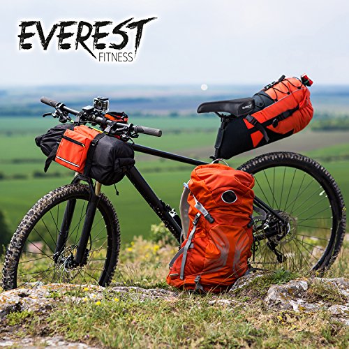 EVEREST FITNESS Komfort Trekking-Fahrradsattel für Herren aus weichem Synthetik-Leder mit 2 Jahren Zufriedenheitsgarantie – Fahrrad-Sitz / Fahrrad-Sattel / MTB Sattel / Mountainbike-Sattel /Elastomere-Dämpfung - 5