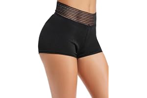 STARBILD Summer High Waist Pole Fitness Dancing Yoga Shorts with Pockets Sexy Hot Pants