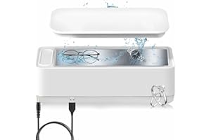 TPLTECH Ultrasonic Jewelry Cleaner High Capacity Cleaning Eyeglasses Machine Low Noise Ultrasonic Machine for Jewelry,Ring,Necklace, Silver, Watches