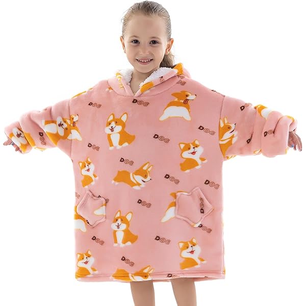 Hoody's voor dames, oversized, draagbaar, pullover deken, hoodie met