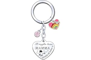 ZYMGUO Regalo Mamma Portachiavi,festa della mamma Regali Mamma Gioielli,Ringraziamento,Regali Festa della Mamma,Regali Mamma Compleanno,regali di famiglia regali di Natale