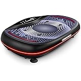Sportstech Piastra vibrante 4D Premium | Smart LED I 3 motori silenziosi I Next-Level Training con sedile, maniglie per fless
