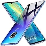 Peakally Huawei Mate 20 Hülle, Soft Silikon Dünn Transparent Hüllen [Kratzfest] [Anti Slip] Durchsichtige TPU Schutzhülle Case Weiche Handyhülle für Huawei Mate 20 -Klar