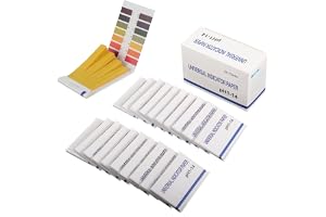 BOJACK 20-pack 1 600 remsor pH 1-14 testpapper omfattande testpapper litmus testpapper pH-test för saliv vatten jordtestning