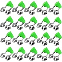10 Pcs Silver Fishing Rod Bells Double Alarm For Your Pole