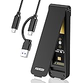 FIDECO M.2 NVME Enclosure, 10Gbps M2 SSD Enclosure, USB 3.2 Gen 2 NVMe to USB Adapter for NVMe PCIe M-Key/M+B Key, Sandwich D