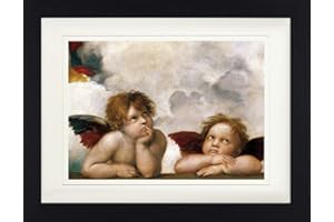 1art1 Rafael Póster Los Ángeles De Rafael (Detalle) Cuadro Enmarcado Con Fine Passepartout | Cuadros De Pared | En Un Marco De Imagen 40x30 cm